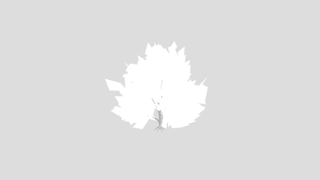 Bush Lowpoly Animated