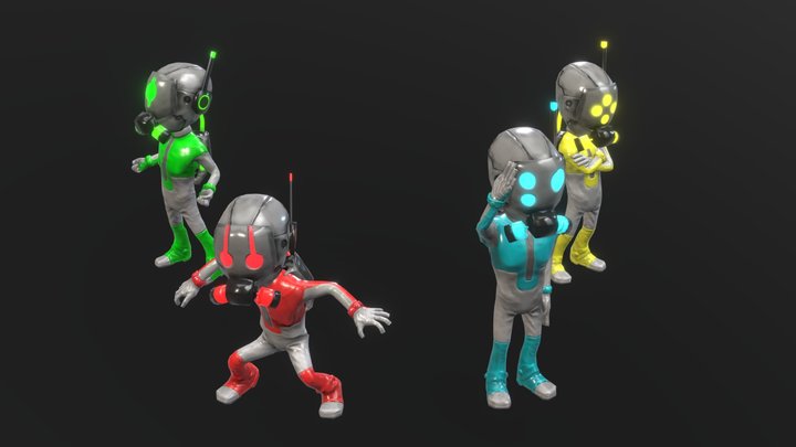 In Space We Brawl - Svilupparty Art Contest 2015 3D Model