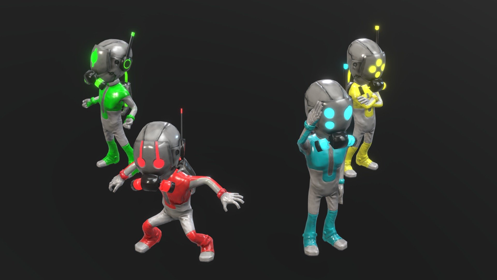 In Space We Brawl - Svilupparty Art Contest 2015 — Sketchfab embed 3D viewer