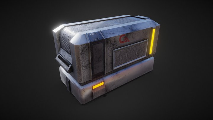 C3 - Sci-Fi Container 2 3D Model