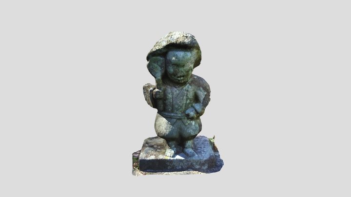 中向の田の神（いちき串木野市） 3D Model