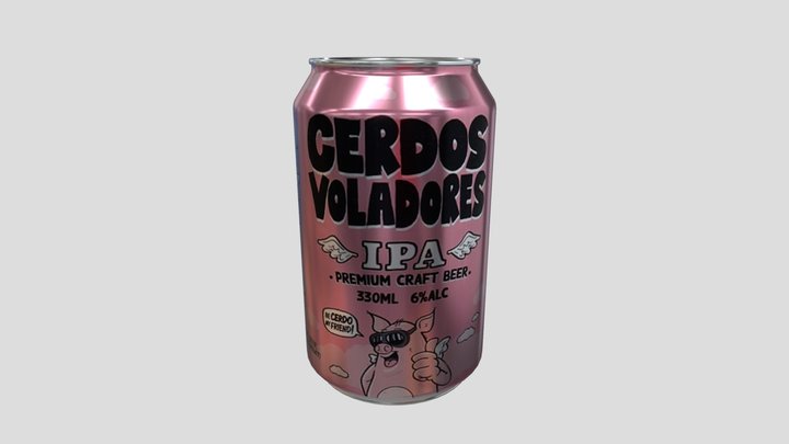 Cerdos Voladores IPA 3D Model