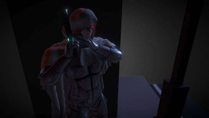 Futuristic Character 3D Model