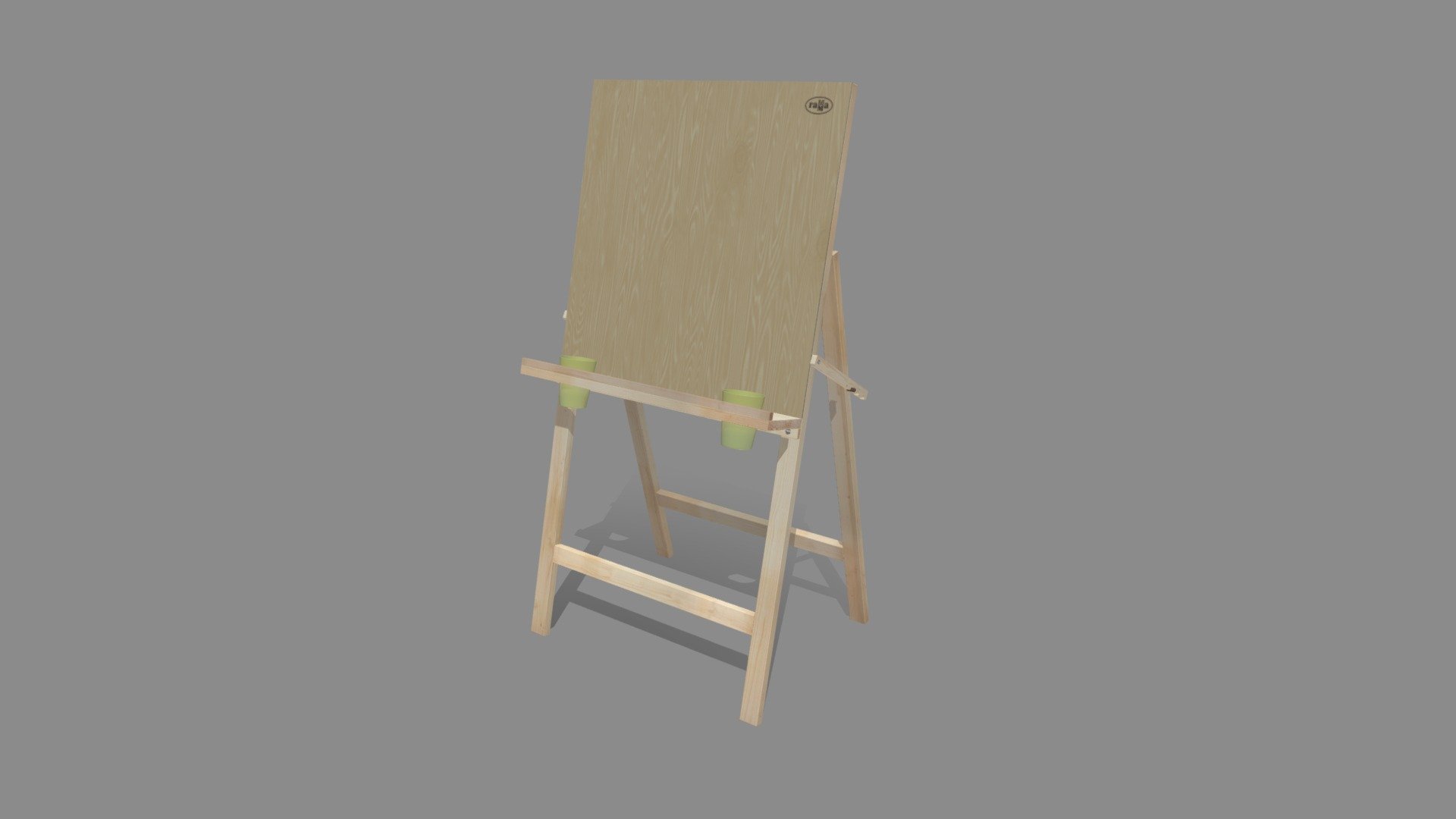 Мольберт "Хлопушка" - 3D model by goodcat_vn [0c28dbc] - Sketchfab