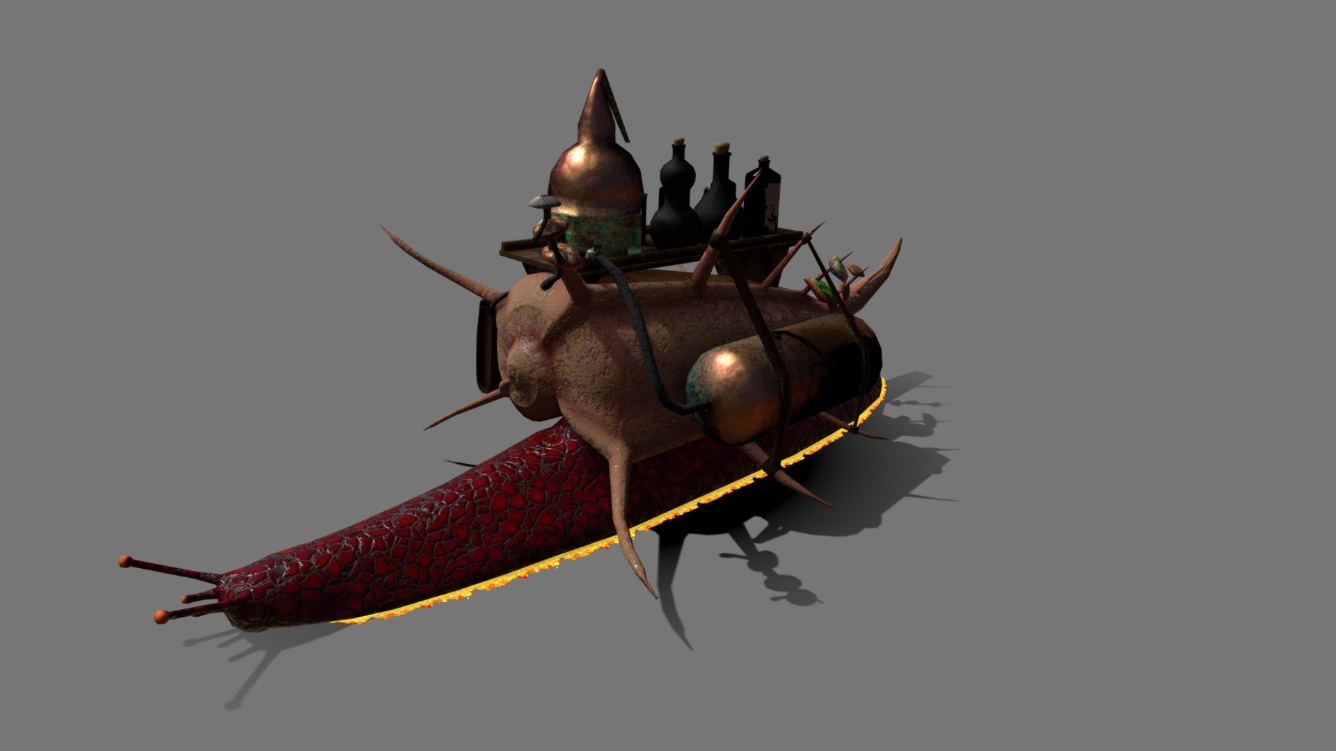 Alchemy Snail - 3D model by Ferry (@ferry_mint) [0c29587] - Sketchfab