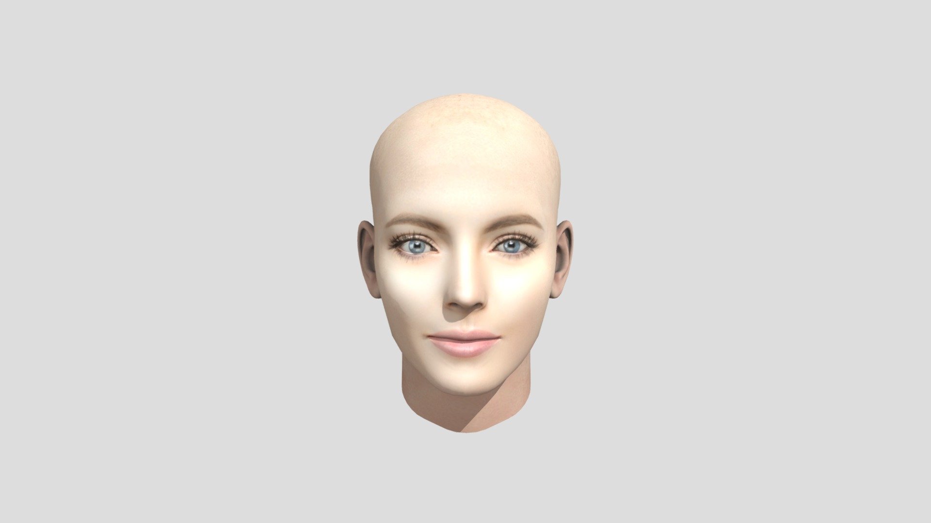 Samantha - Woman Head with BlendShapes