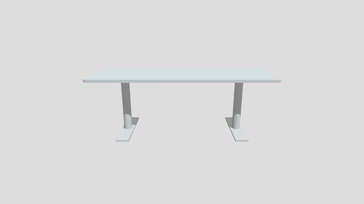 Diner Table (No Texture or Lighting) v1 3D Model