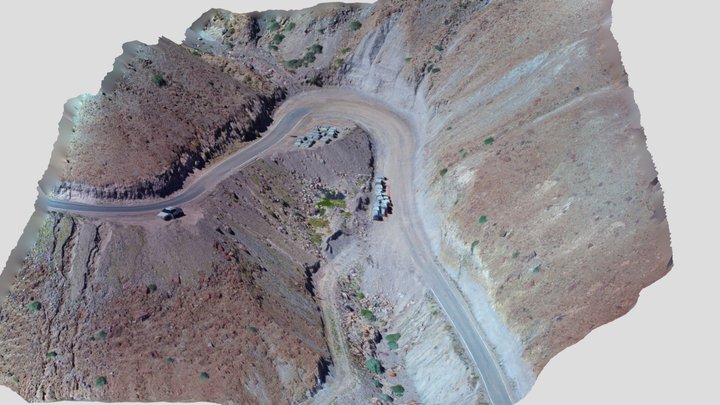 CURVA KM 13,5 RUTA A-525 3D Model