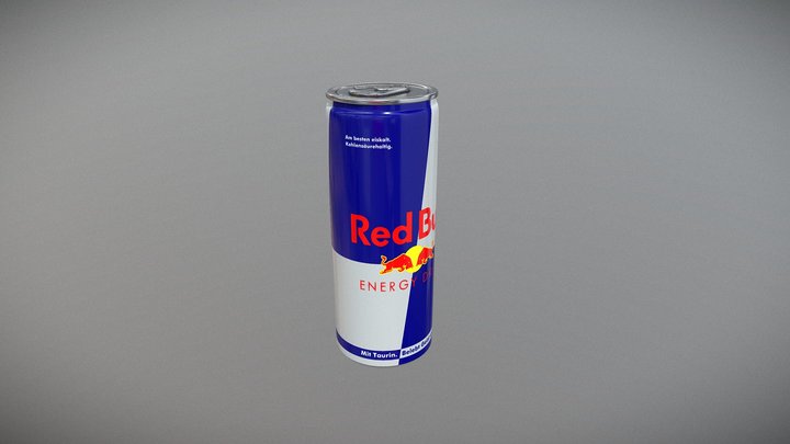 RedBull Energy Drink 3D Model