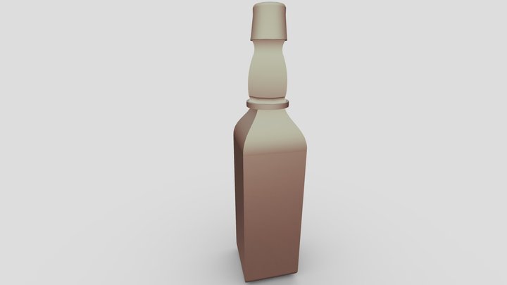 whiskey bottle 3D Model