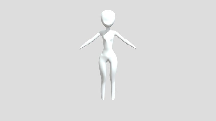 Anime Girl Body 01 3D Model