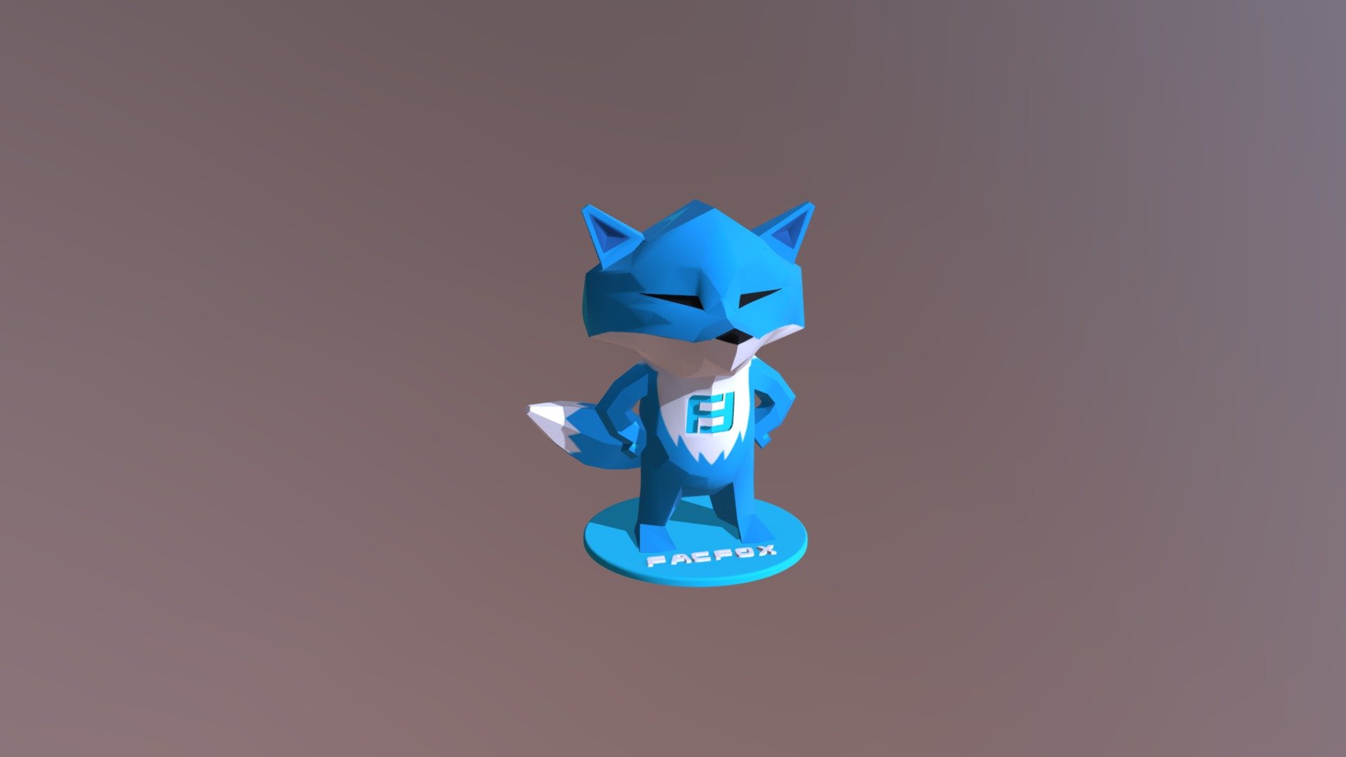 FacFox Mascot "Henry The Fox" Statue