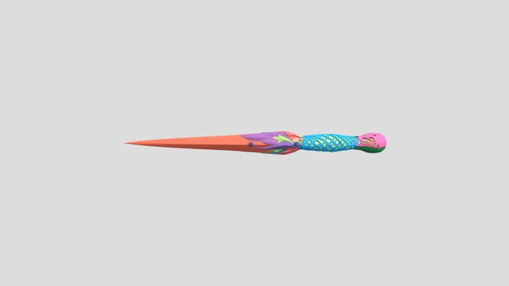 Dagger - UV Mapping Test 3D Model