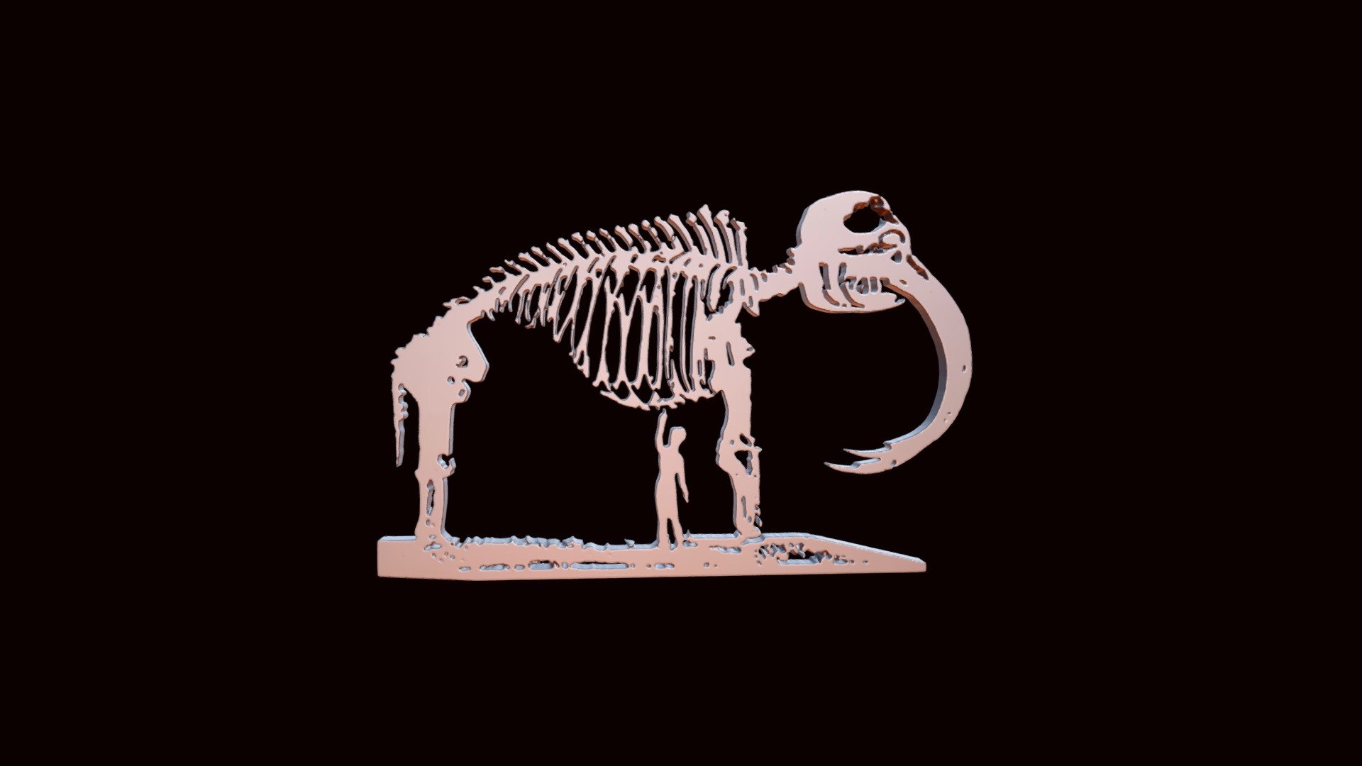 Peale Mastodon with Tusks Down (VCU_3D_5049)