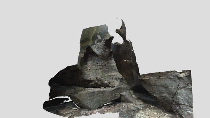Uriezzo glacial garden - Southern Gorge - detail 3D Model