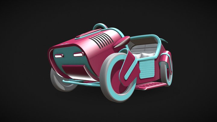 Baby Bacio - Harley Araba Yatak 3D Model