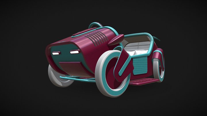 Baby Bacio - Harley Araba Yatak 3D Model