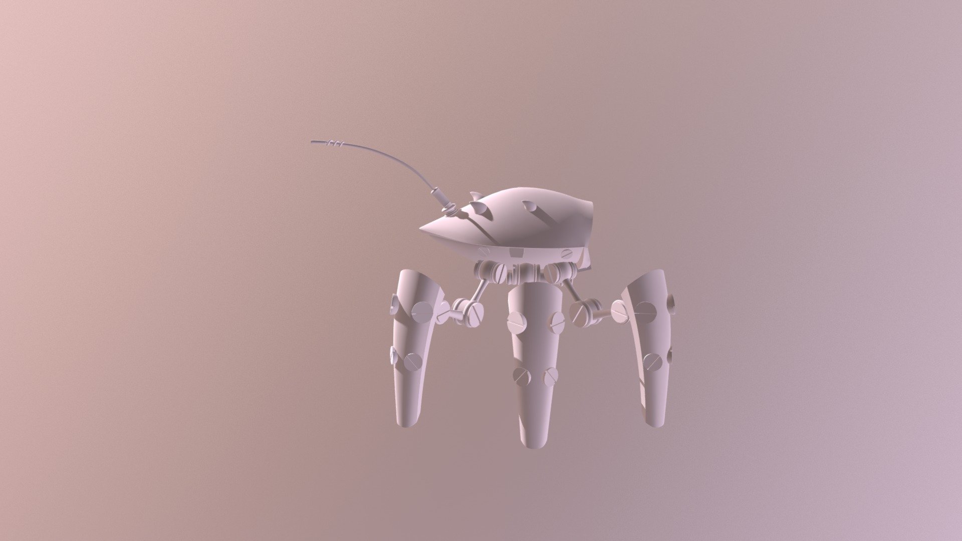 Spider Robot Sketchfab Turbosmooth