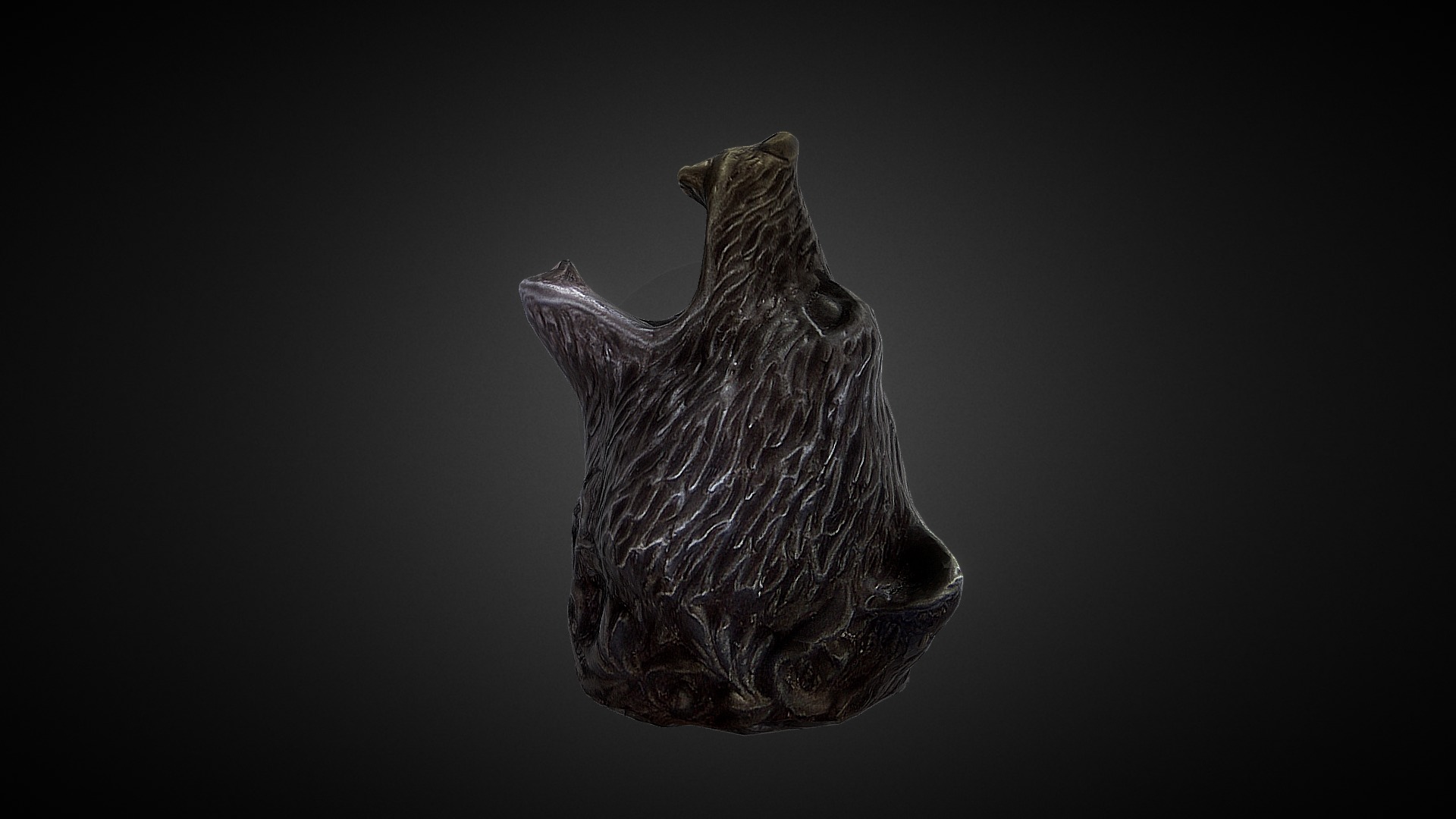 3D model Bear scream head Lowpoly - This is a 3D model of the Bear scream head Lowpoly. The 3D model is about a close-up of a fish.