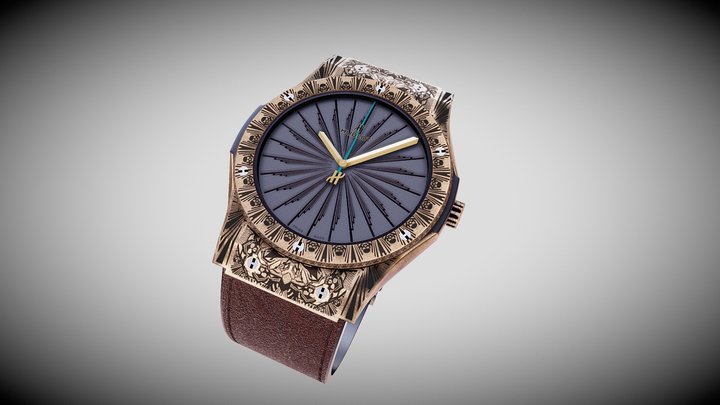 Christopher Ward C65 Watch - Buy Royalty Free 3D model by 3DECraft  (@3DECraft) [53969e7]