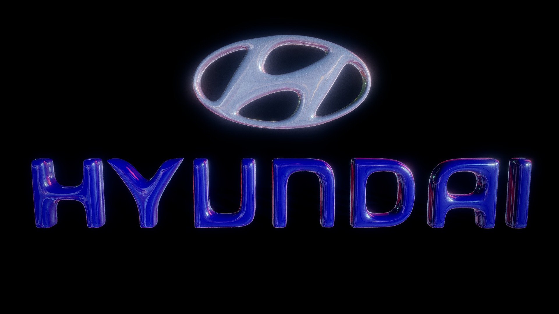 Hyundai Logo - Buy Royalty Free 3D model by Gabriel Diego (@gabrieldi ...