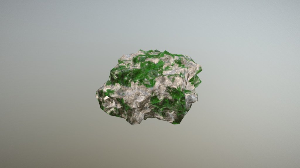 Rock With Moss