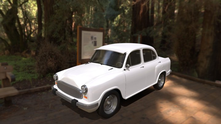 Hindustan Motors Ambassador Remastered 3D Model