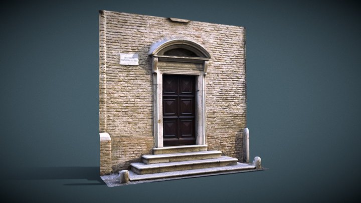 Madonna delle Grazie side portal. 3D Model