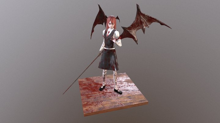 Koakuma ( Touhou x Bloodborne ) 3D Model