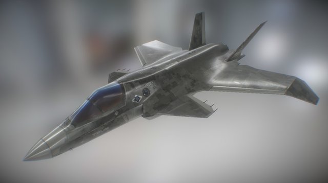 F-47 Stealth Aircraft 3D Model