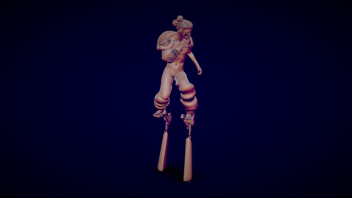 Cyborg satyr 3D Model