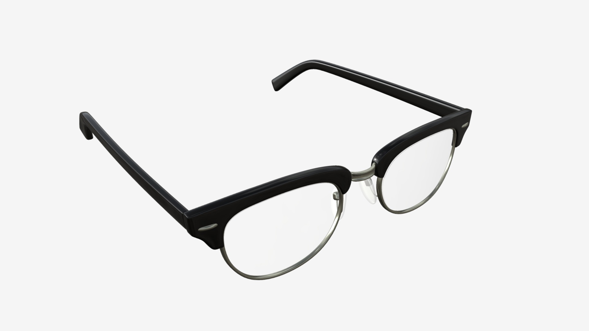 3D model glasses - This is a 3D model of the glasses. The 3D model is about shape.