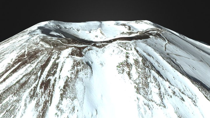 Mount Fuji Caldera Crater - Japan