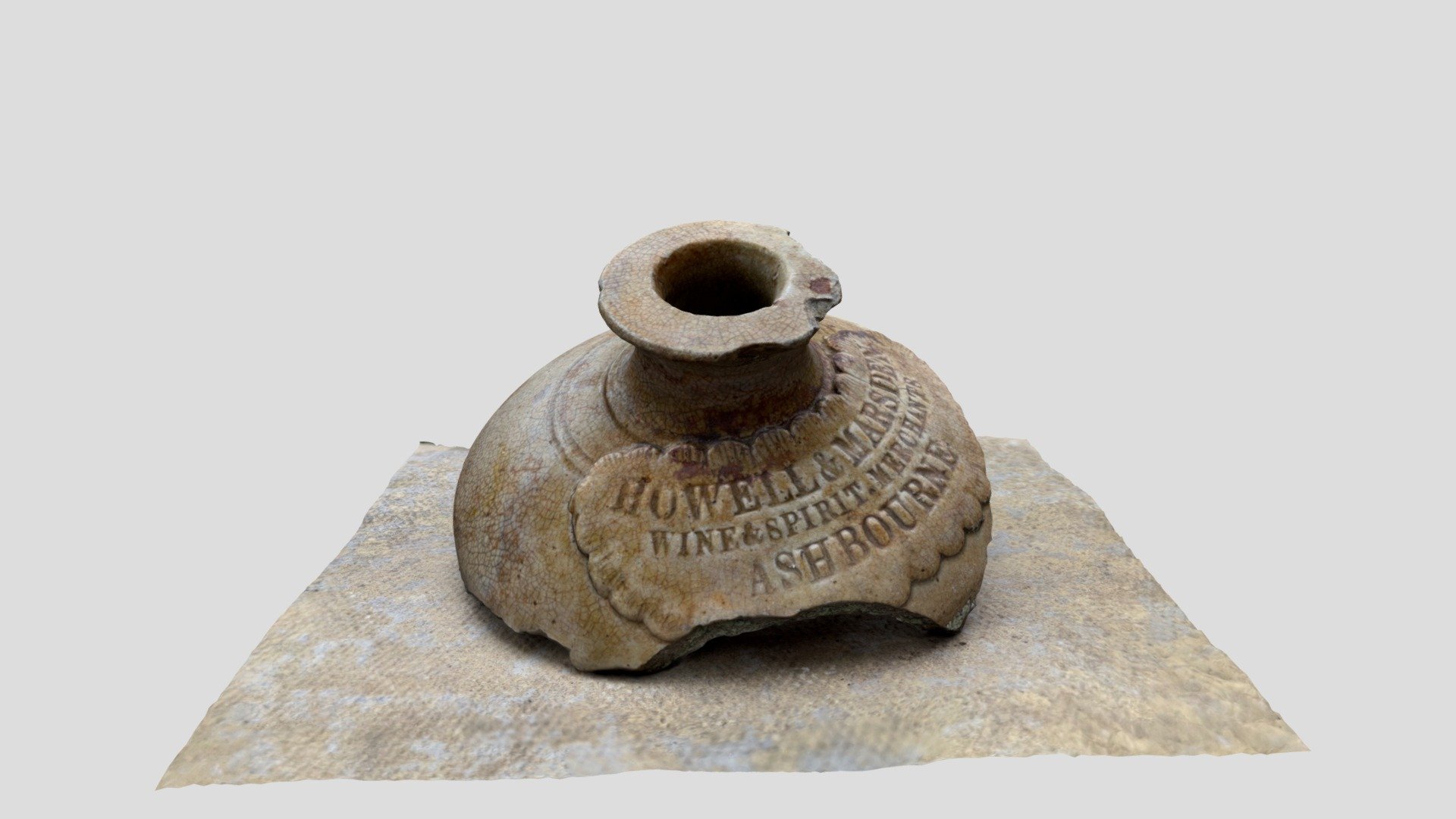 Broken wine jug