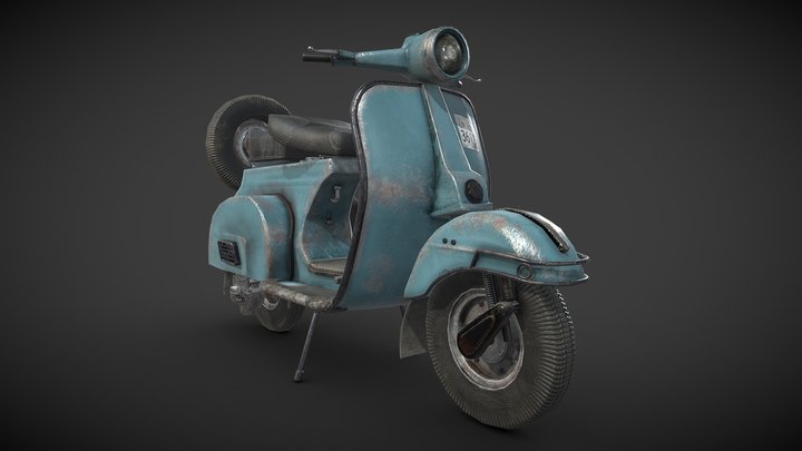 Vintage Scooter 3D Model