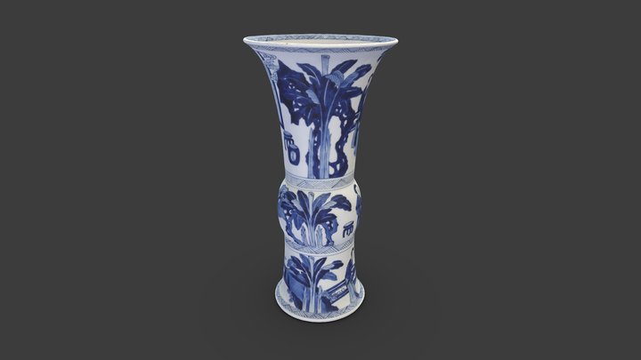 Beaker-Shaped Vase, From a Five-Piece Garniture – Free 3D Model STL