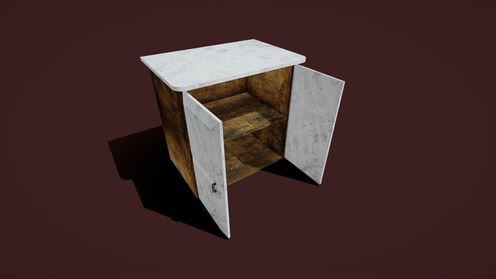 Horror Small Closet 3D Model