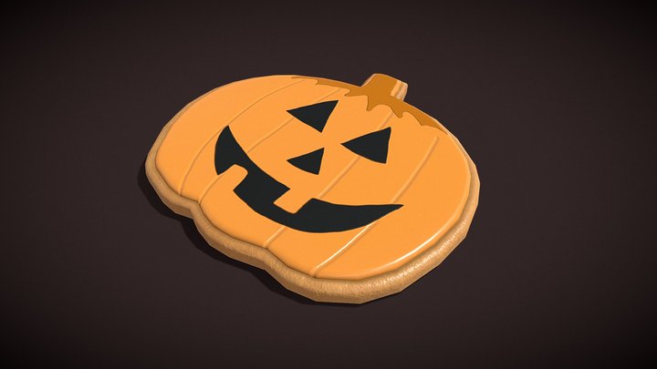 Pumpkin Cookie Happy – Free 3D Model STL
