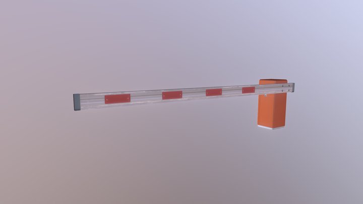 Barrier Gate 3D Model