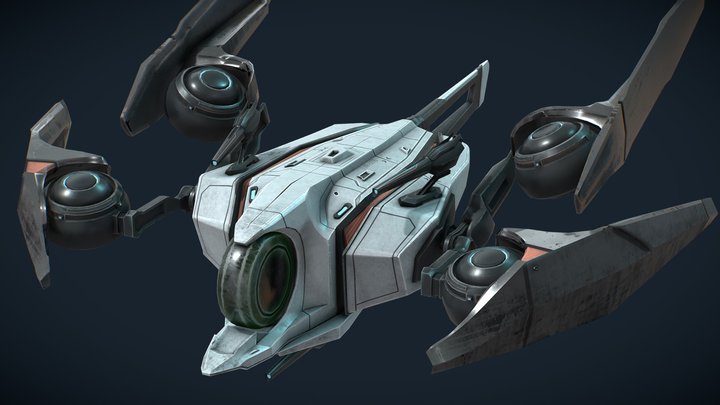 Xian SpaceShip 3D Model