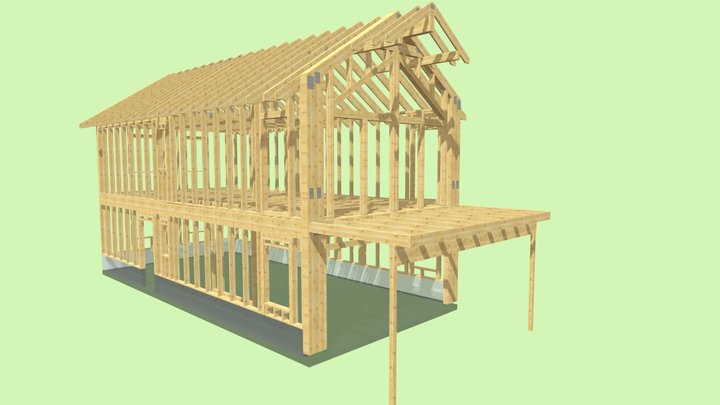 Rorbu, Brattvåg 3D Model