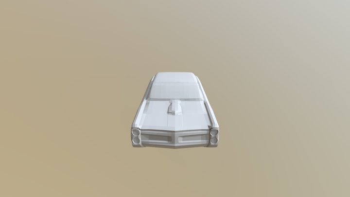 Pontiac GTO '66 low poly 3D Model