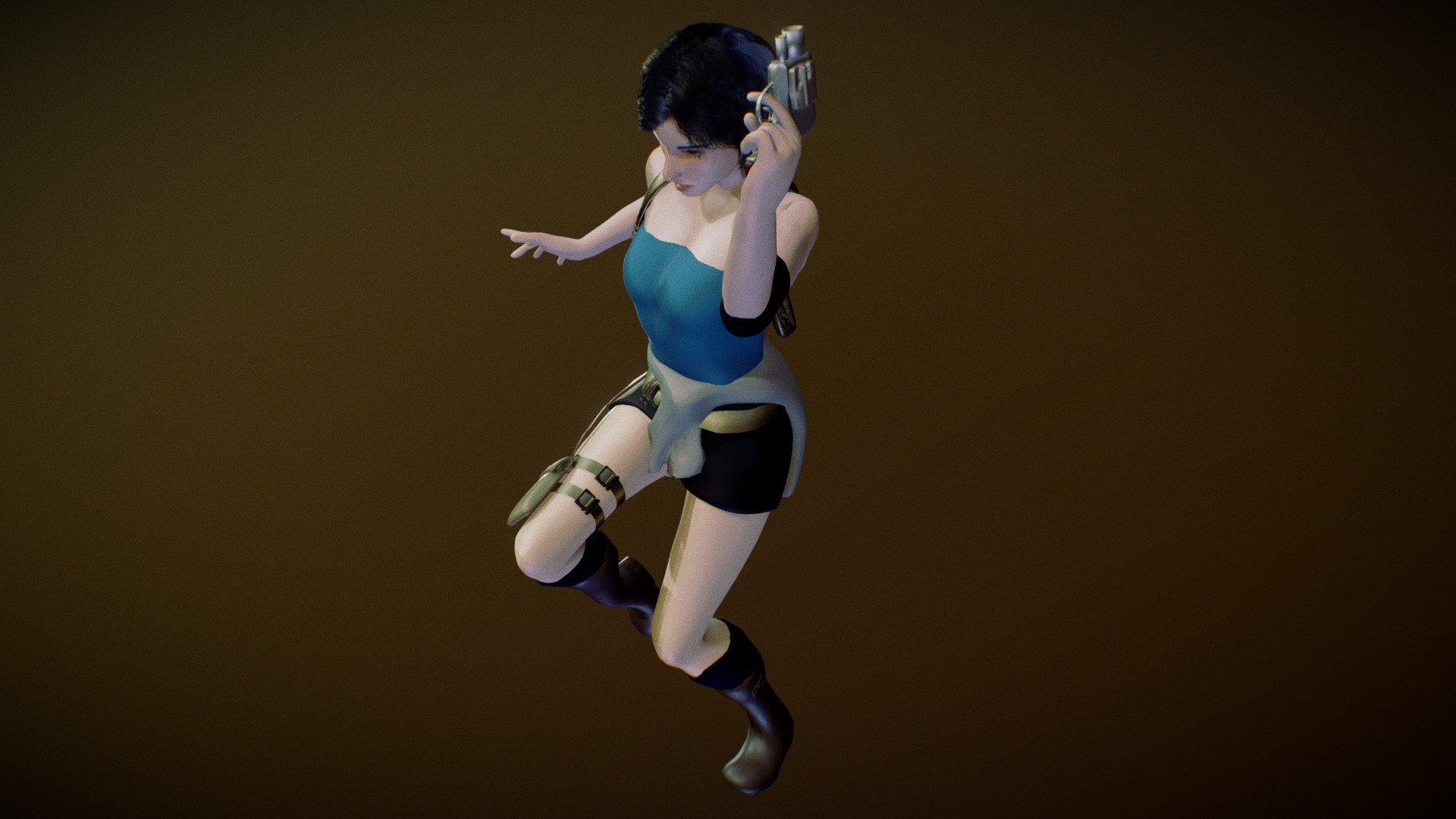 Jill Valentine 3D Render