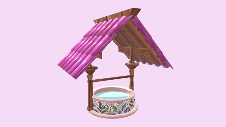 Fairy Tale Wishing Well 3D Model