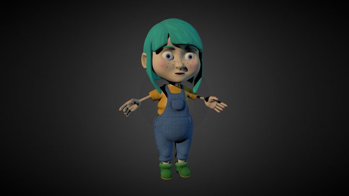 Girl Character 3D Model