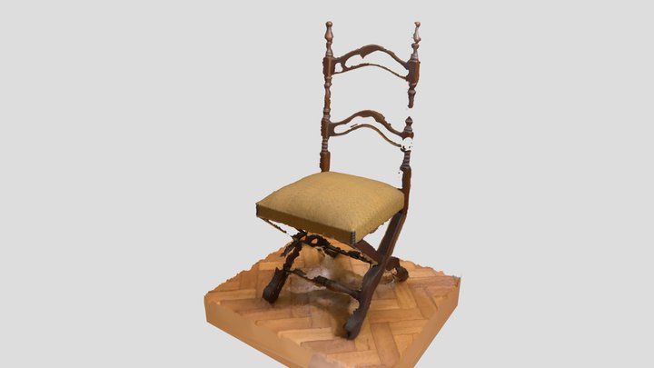 Wooden Chair 3D Model