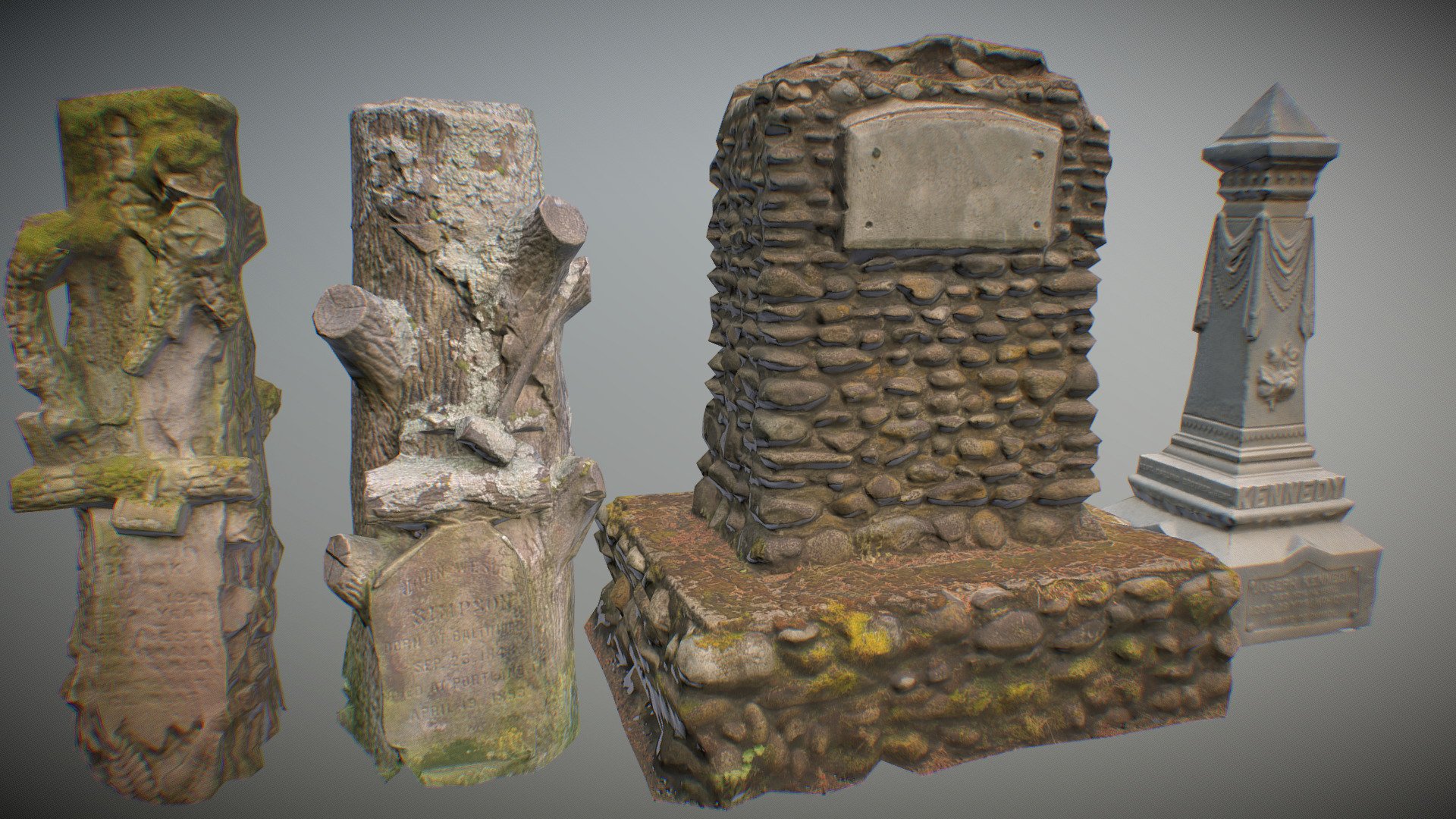 Unique Gravestone Scans - Download Free 3D model by That's Cool Jack ...