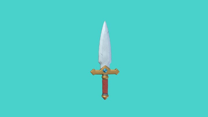 Stylized Knife - Game Asset 3D Model