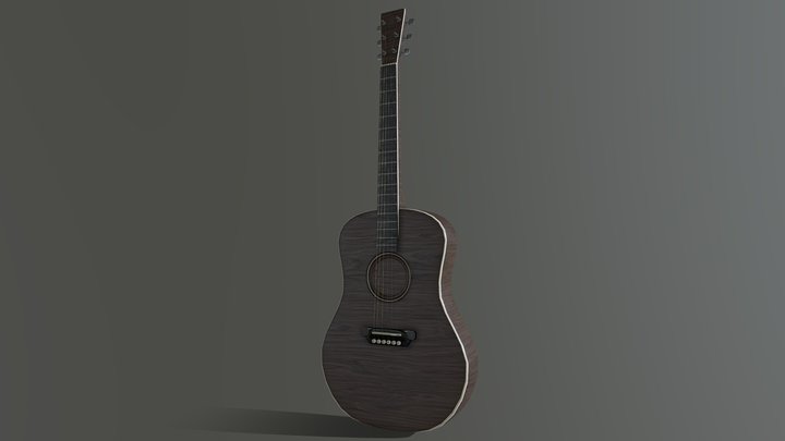Acoustic Guitar 3D Model