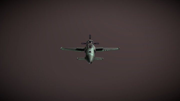 Dieselpunk Jet 3D Model